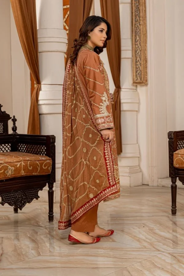 Premium EMB 3PC Zarmeen & Emaan Z.E-702 - Image 2