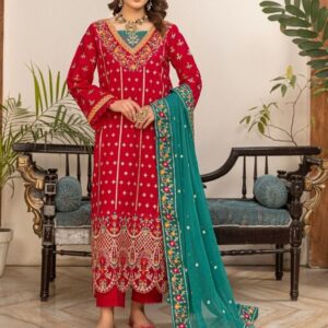 Premium EMB 3PC Zarmeen & Emaan Z.E-711